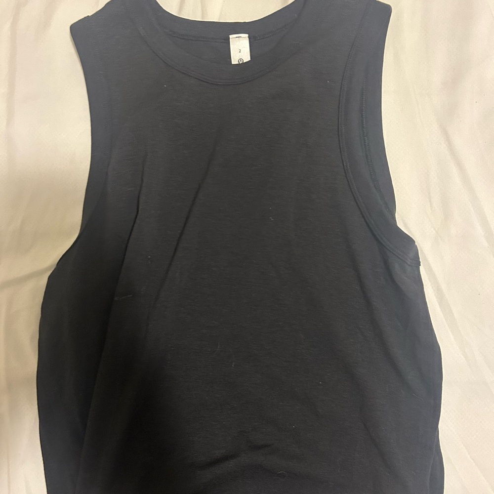 Lululemon Athletica Black Muscle Tee Tank Top